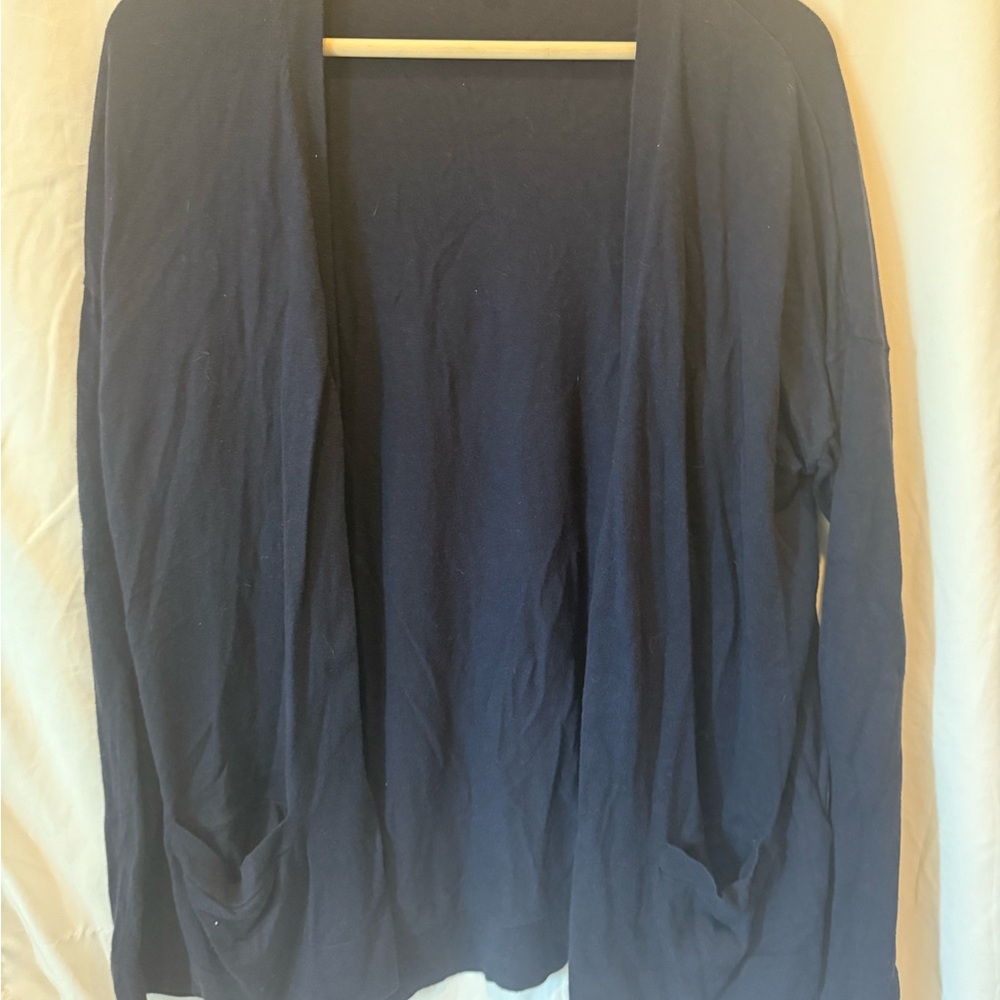 GAP Women's Dark Blue Open Cardigan
